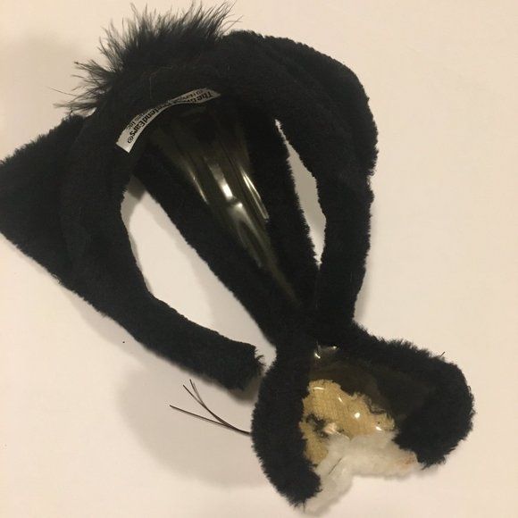 Black and White Cat Mask with Headband Costume - Picture 5 of 6